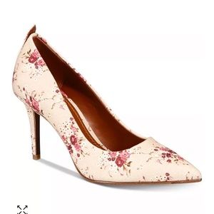 Coach Waverly Pumps Beechwood Multi Floral Print Size 7